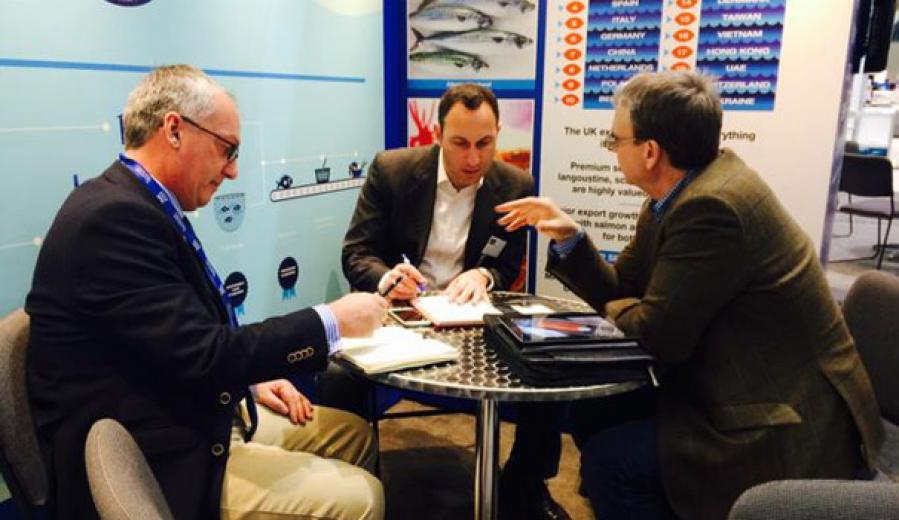 Glenarm Organic Salmon Team at Seafood Expo North America.