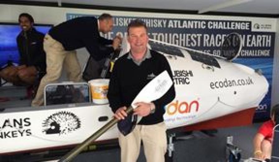 Matthew Pinsent Tries The Glenarm Organic Salmon Branded Blade for Size